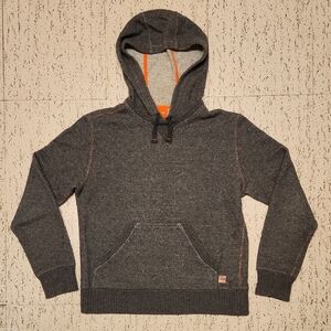 Hugo Boss Dark Grey Knit Kangaroo Pouch Pullover Hoodie Sweater